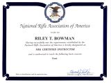 Concealed Carry Certificate Template Riley Bowman Colorado Ccw Permit Certified Instructor