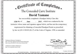 Concealed Carry Certificate Template Skirting the north Carolina Concealed Carry Permit