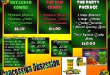 Concession Stand Flyer Template Movie theater Project Johny