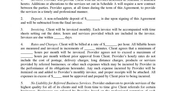 Concierge Contract Template Concierge Services Contract form Legal forms and