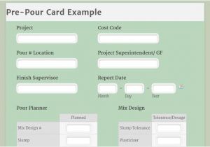 Concrete Pour Card Template Use A Pre Pour Checklist On Your Next Concrete Pour