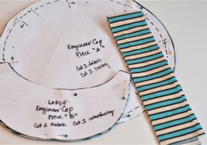 Conductor Hat Template Aesthetic Nest Sewing Engineer Cap Oh Boy Tutorial