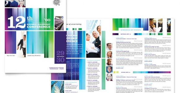 Conference Brochure Template Free Business Leadership Conference Brochure Template Design