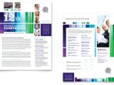 Conference Brochure Template Free Business Leadership Conference Datasheet Template Design