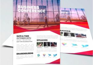 Conference Brochure Template Free Graphicfy Flyers Mockups Brochures Photoshop Templates