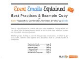 Conference Follow Up Email Template 4 event Emails Explained