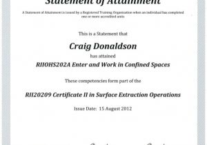 Confined Space Certificate Template C D Confined Space Certificate