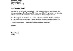 Confirm Conference Call Email Template Confirmation Of Meeting for Microsoft Sample Access