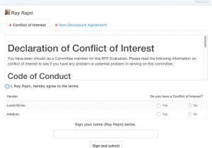 Conflict Of Interest Declaration Template Declaration Module Conflict Of Interest Coi and Non