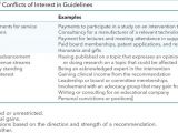 Conflict Of Interest Declaration Template G I N Principles for Conflicts Of Interest In Guidelines
