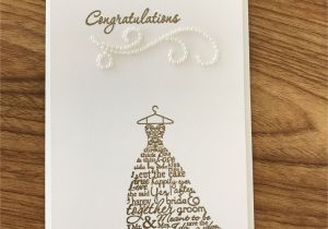 Congratulations On Your Marriage Card Stampin Up Gold Embossed Wedding Card Karte Hochzeit