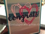 Congratulations On Your Marriage Card Stampin Up Wedding Card Beach Wedding Card Congrats Card