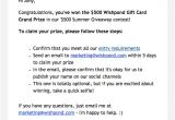 Congratulations Winner Email Template 5 Proven Ways to Announce Notify Contest Winners with