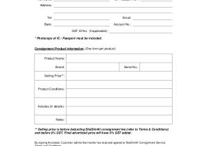 Consignment Shop Contract Template Consignment Agreement 10 Free Pdf Word Documents