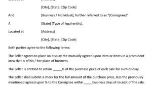 Consignment Shop Contract Template Consignment Contract Template 11 Word Google Docs Pdf