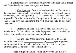 Consignment Stock Contract Template 18 Sample Consignment Agreement Templates Word Pdf