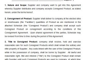 Consignment Stock Contract Template Consignment Contract Template 11 Word Google Docs Pdf