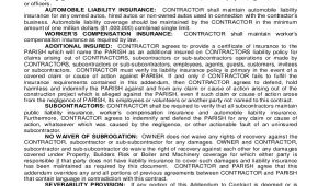 Construction Contract Addendum Template 10 Construction Contract forms Word Pdf