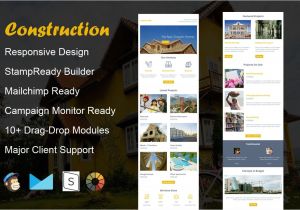 Construction Email Templates Construction Email Template Mailchimp Templates