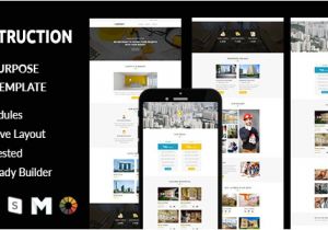 Construction Email Templates Construction Responsive Email Template with Stampready