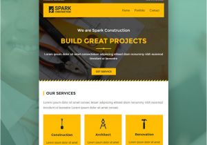 Construction Email Templates Spark Email Template Buy Premium Spark Email Template