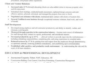Construction Manager Resume Template Construction Manager Resume Example Sample