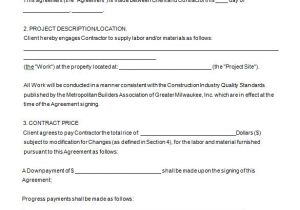 Construction Remodel Contract Template 10 Home Remodeling Contract Templates Word Docs Pages