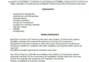 Construction Resume Templates Construction Resume Templates to Impress Any Employer