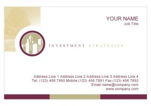 Consultant Business Cards Templates Financial Planning Consulting Print Template From Serif Com