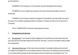 Consultation Contract Template 6 Consulting Contract Templates Free Word Pdf