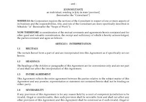 Consulting Contract Template Canada Canada Consulting Services Agreement Legal forms and