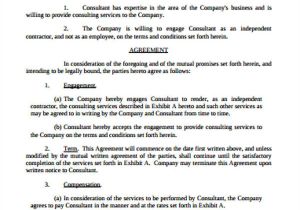 Consulting Contracts Templates Simple Consulting Agreement Sample 13 Examples In Word Pdf
