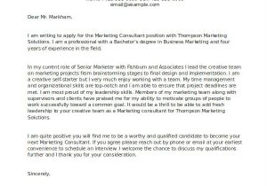 Consulting Email Template Cover Letter Offering Consulting Services Business