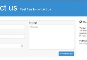 Contact form 7 Email Template 8 Free Bootstrap Contact form Templates with Validation