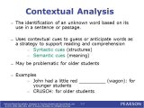Context Analysis Template Chapter 5 Reading Word Recognition Ppt Video Online