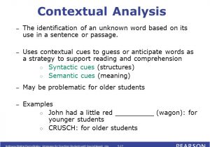 Context Analysis Template Chapter 5 Reading Word Recognition Ppt Video Online