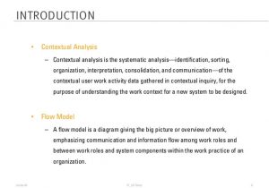 Context Analysis Template Lecture 4 Contextual Analysis