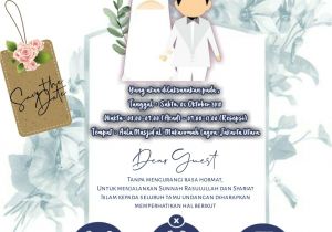 Contoh Background Id Card Keren Undangan Digital Syar I islam Undangan Pernikahan