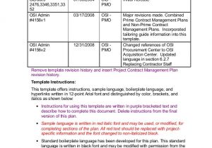 Contract Administration Plan Template Sample Contract Management Plan You Will Never Believe