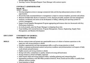 Contract Administrator Resume Template Contract Administrator Resume Samples Velvet Jobs