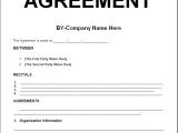 Contract Agreement Template Free Simple Template Example Of Contract Agreement Between Two