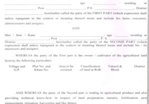 Contract Farming Agreement Template Contract Agreement format Sample 13 Examples In Word Pdf