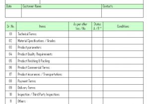Contract File Checklist Template Contract Review