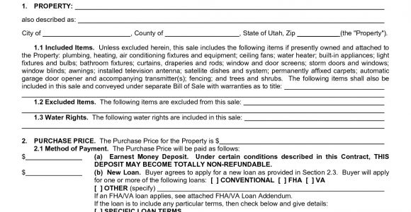 Contract for Buying A House Template Real Estate Purchase Agreement form Sample Image Gallery