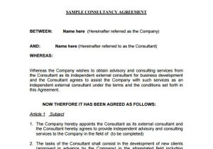 Contract for Consulting Services Template 17 Consulting Contract Templates Docs Pages Free