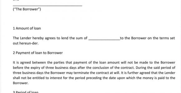 Contract for Lending Money Templates 40 Free Loan Agreement Templates Word Pdf ᐅ Template Lab