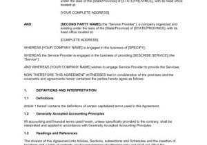 Contract for Management Services Template It Systems Hr Management Services Agreement Template