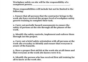 Contract for Safety Template 15 Safety Contract Samples Templates Sample Templates