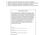 Contract for Safety Template 9 Safety Contract Samples Templates Sample Templates