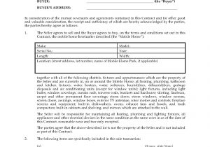 Contract for Sale Of Land Nsw 2016 Template Usa Mobile Home Sale Contract Legal forms and Business